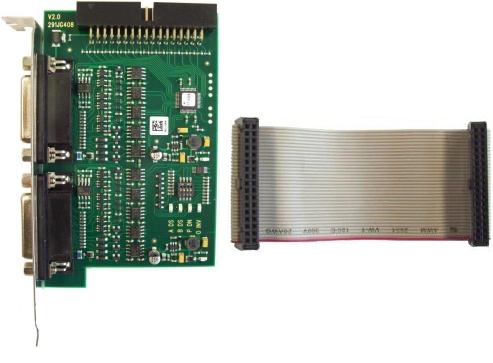 Opto-Coupled Trigger 5 電路板與 34 針扁平纜線 Opto-Coupled Trigger 5 電路板與 34 針扁平纜線