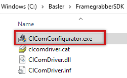 Bin 目錄中的 CLComDriver Bin 目錄中的 CLComDriver