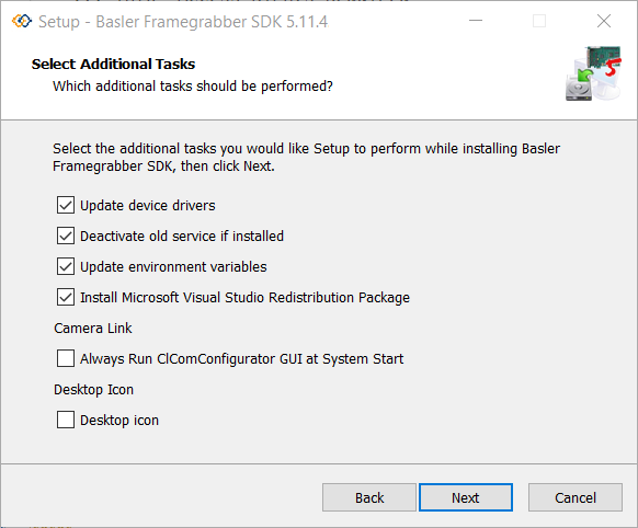 Select Additional Tasks Select Additional Tasks