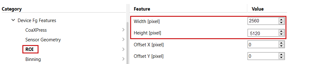 pylon Viewer:ROI pylon Viewer:ROI