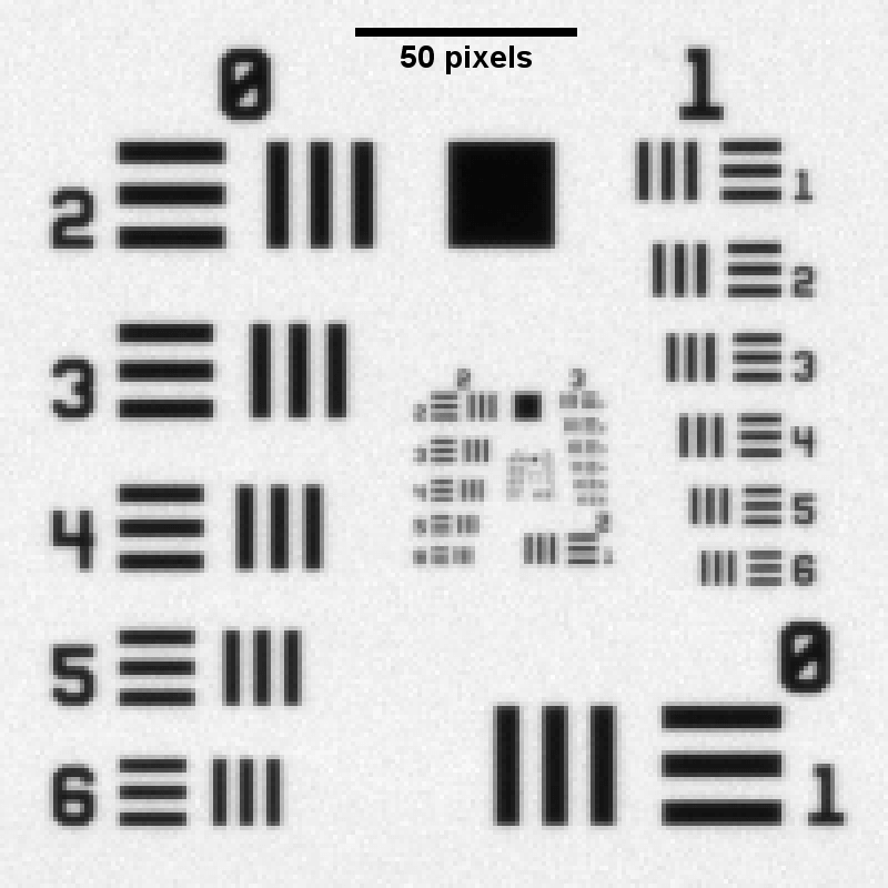 USAF1951 目標,中心 USAF1951 目標,中心