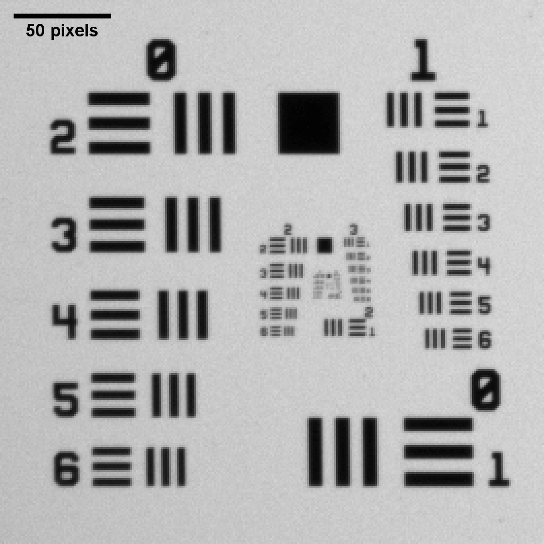 USAF1951 目標,角落 USAF1951 目標,角落