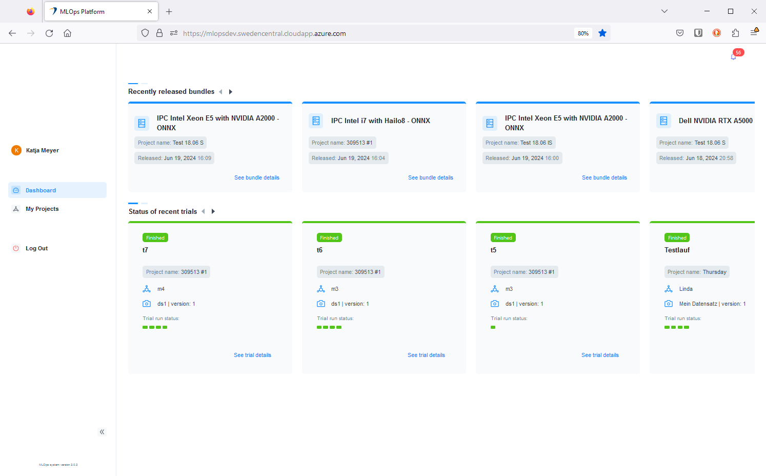 Dashboard 檢視畫面 Dashboard 檢視畫面