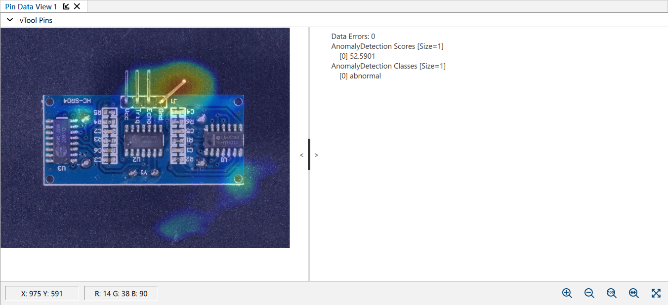 Anomaly Detection 當選取 InferenceImage 圖釘時 Anomaly Detection 當選取 InferenceImage 圖釘時