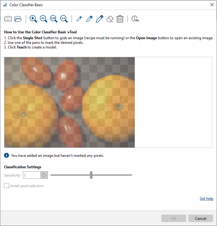 Color Classifier vTool 設定 Color Classifier vTool 設定