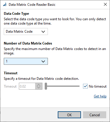 Data Matrix Code Reader Basic vTool 設定 Data Matrix Code Reader Basic vTool 設定