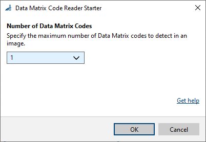Data Matrix Code Reader Starter vTool 設定 Data Matrix Code Reader Starter vTool 設定