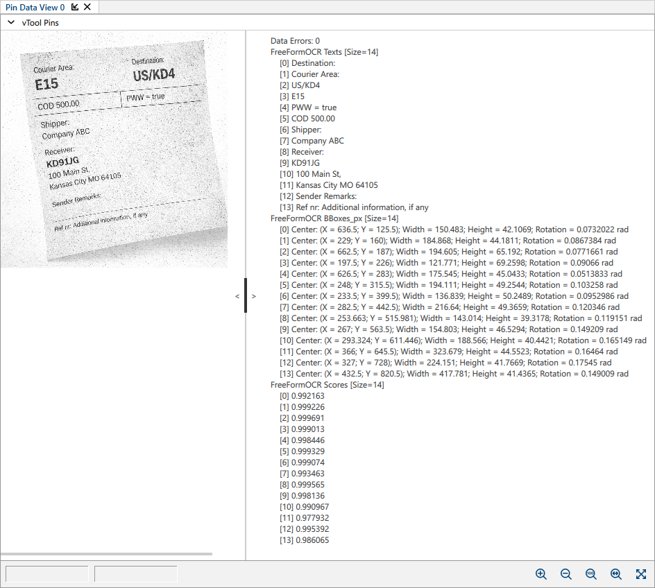 Free-Form OCR 結果 Free-Form OCR 結果
