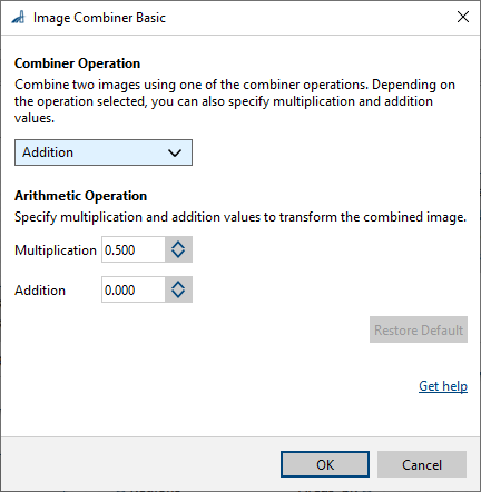 Image Combiner vTool 基本設定 Image Combiner vTool 基本設定