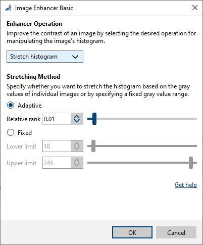 Image Enhancer vTool 基本設定 Image Enhancer vTool 基本設定