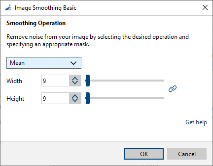 Image Smoothing vTool 基本設定 Image Smoothing vTool 基本設定