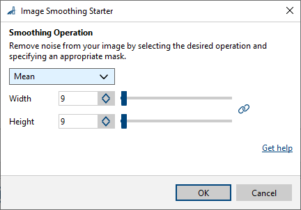 Image Smoothing Starter vTool 設定 Image Smoothing Starter vTool 設定