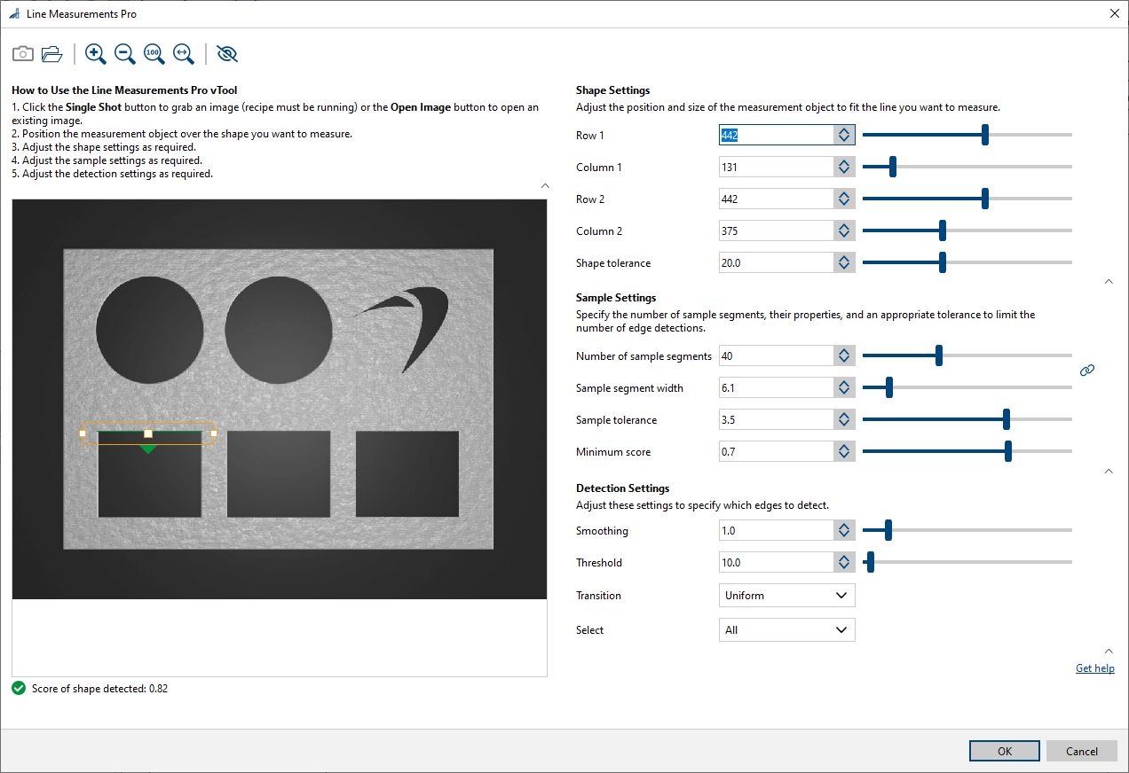 Line Measurements Pro vTool 設定 Line Measurements Pro vTool 設定