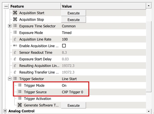 Trigger Mode 鏡頭microDisplay X Trigger Mode 鏡頭microDisplay X