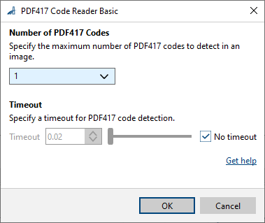 PDF417 Code Reader vTool 基本設定 PDF417 Code Reader vTool 基本設定