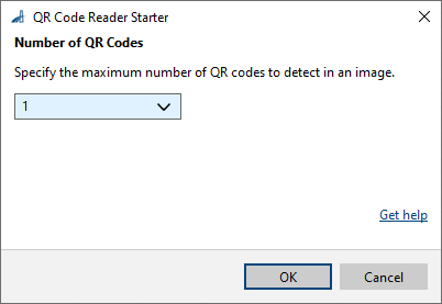 QR Code Reader Starter vTool 設定 QR Code Reader Starter vTool 設定