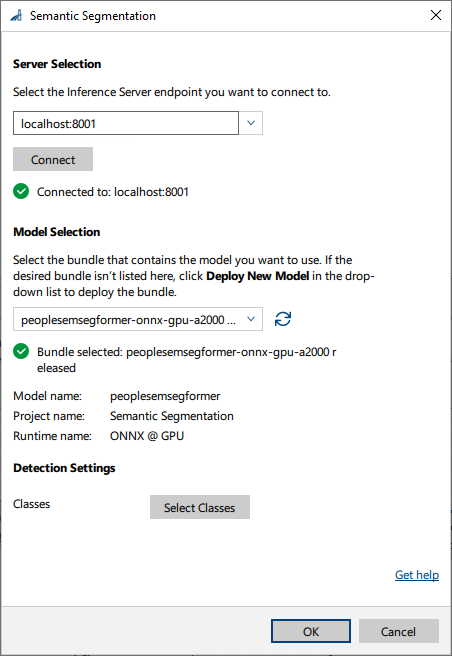 Semantic Segmentation vTool 設定 Semantic Segmentation vTool 設定