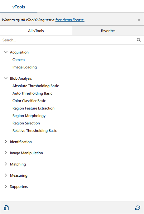 vTools 面板 vTools 面板