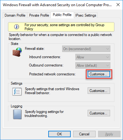 Windows 具備進階安全性設定的防火牆 Windows 具備進階安全性設定的防火牆