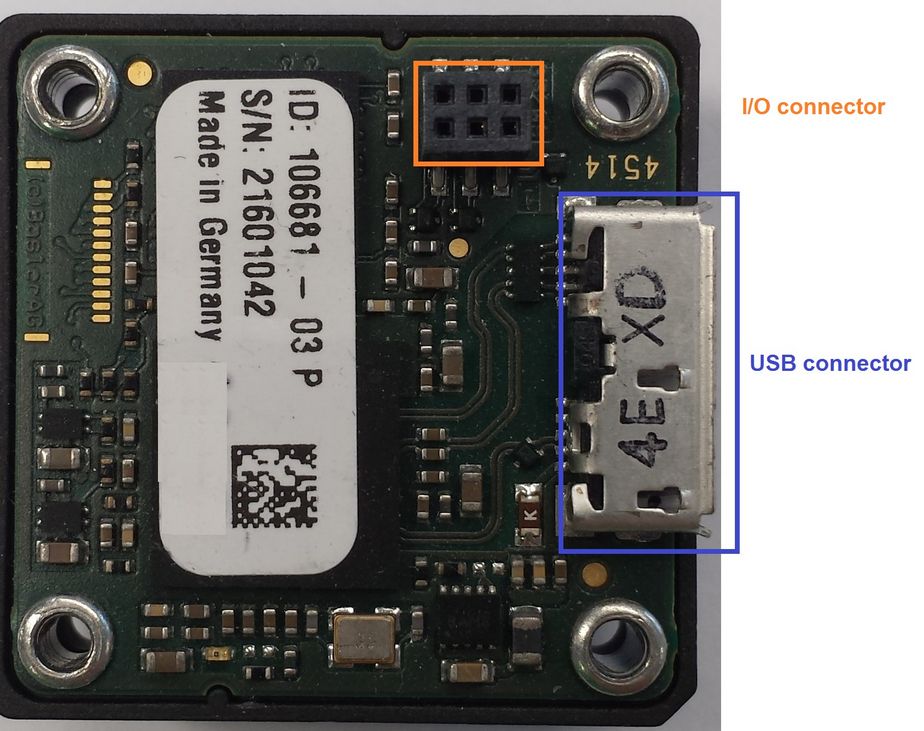 dart USB 上的 I/O 連接器