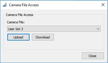 儲存使用者設定於pylon Viewer 儲存使用者設定於pylon Viewer