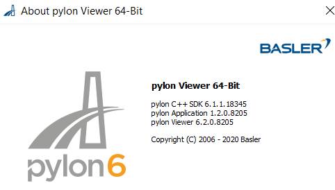 版本包括pylon Viewer 版本包括pylon Viewer