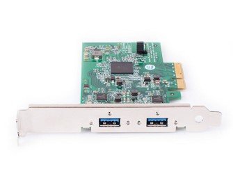 USB 3.0 擴充卡PCIe ，Renesas，2 HC，x4，2 個連接埠