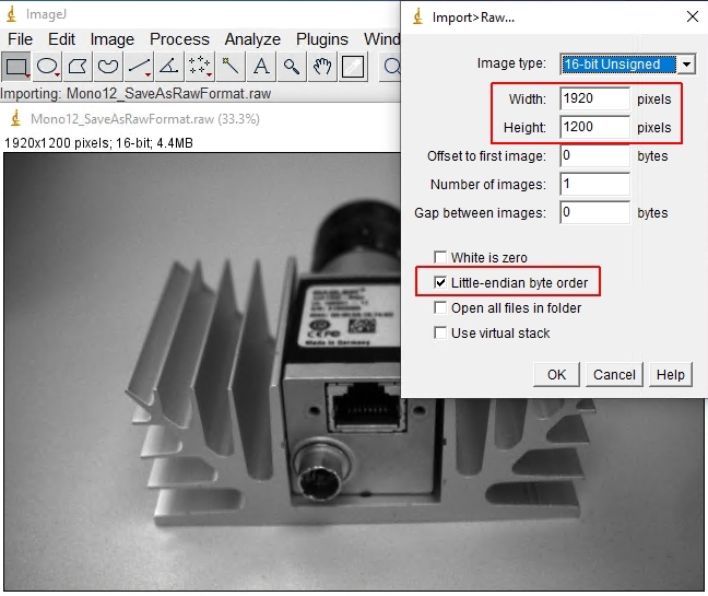 ImageJ 中的設定 ImageJ 中的設定