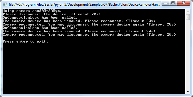 DeviceRemovalHandling Sample Code DeviceRemovalHandling Sample Code