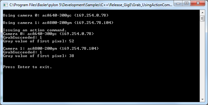 Grab_UsingActionCommand Sample Code Grab_UsingActionCommand Sample Code