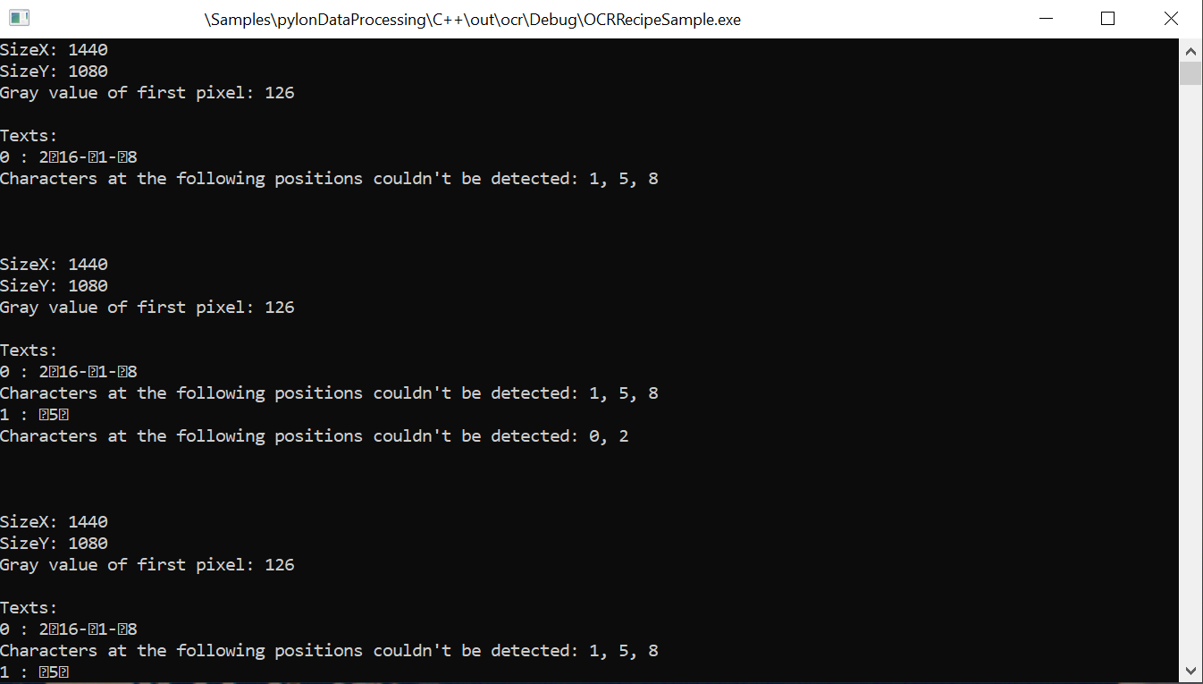 OCR Sample Code OCR Sample Code
