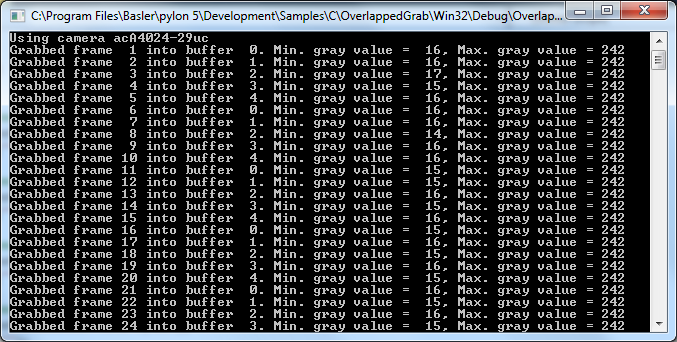 OverlappedGrab Sample Code OverlappedGrab Sample Code