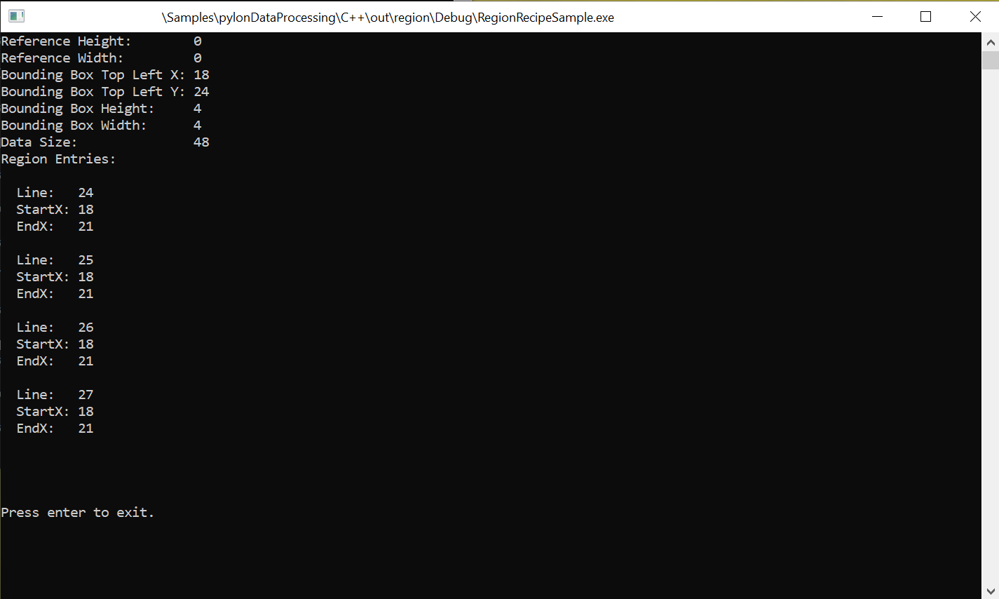 Region Sample Code Region Sample Code