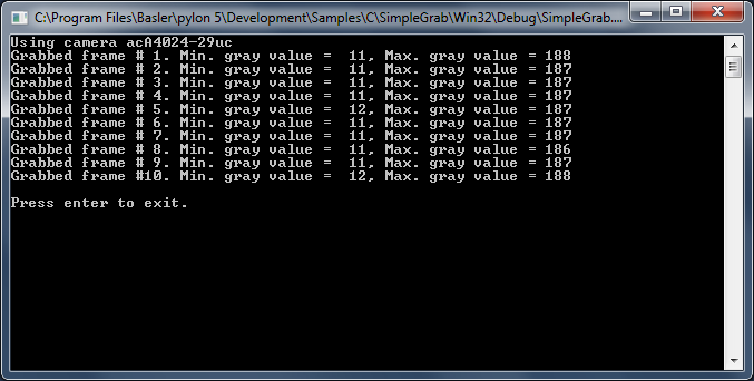 SimpleGrab Sample Code SimpleGrab Sample Code