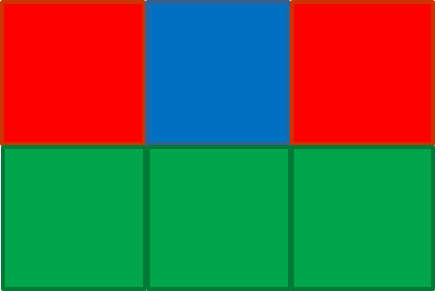 在 HierarchicalBox DeBayerEnhanced 中，透過 SelectSubKernel3x2 運算子所選取的核函數元件