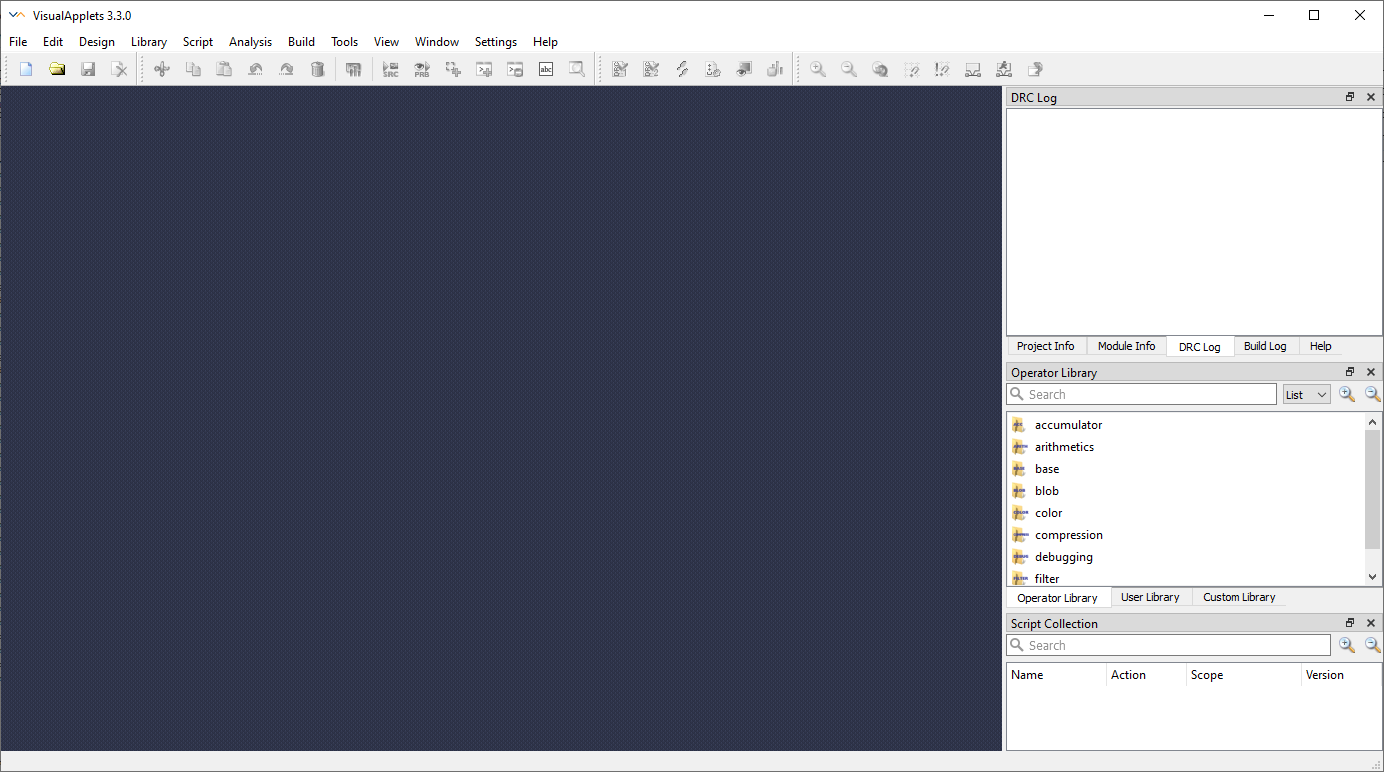 VisualApplets 主視窗