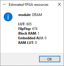 各模組的 FPGA 資源使用情況