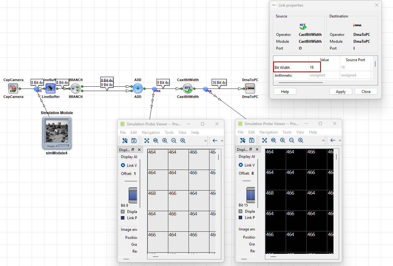 使用 CastBitWidth 運算子擴展Bit Width 